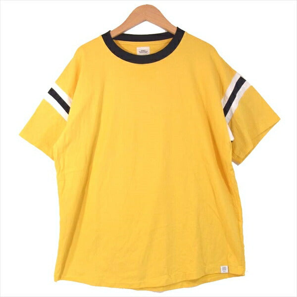 ベドウィン クルーネック コットン メンズ 袖切替 半袖 Tシャツ イエロー系 イエロー系 2【中古】
