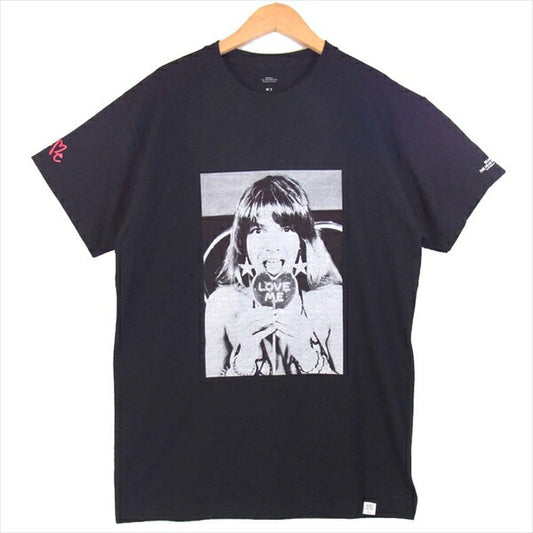 BEDWIN & THE HEARTBREAKERS ベドウィンアンドザハートブレイカーズ カーティスクリグ Curtis Kulig LOVE ME フォト プリント 半袖 Tシャツ 黒系 3【中古】