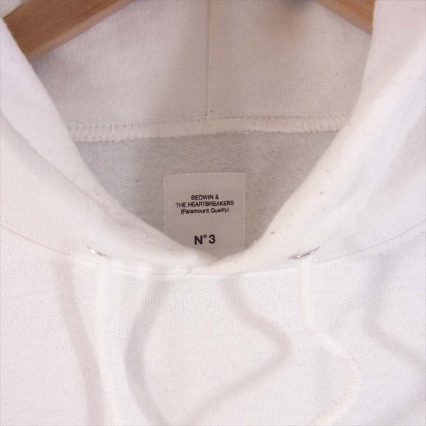 BEDWIN & THE HEARTBREAKERS ベドウィンアンドザハートブレイカーズ L/S PULLOVER HOODED SWEAT DAVID パーカー 白系 3【中古】