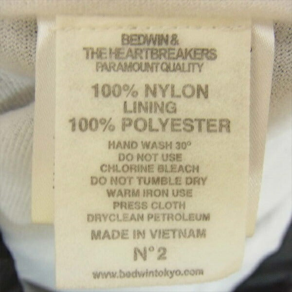 BEDWIN & THE HEARTBREAKERS ベドウィンアンドザハートブレイカーズ L/S COACH JACKET JILL コーチ ジャケット 黒系 2【美品】【中古】