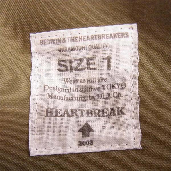 BEDWIN & THE HEARTBREAKERS ベドウィンアンドザハートブレイカーズ ワークパンツ チノ パンツ カーキ(オリーブグリーン)系 1【中古】
