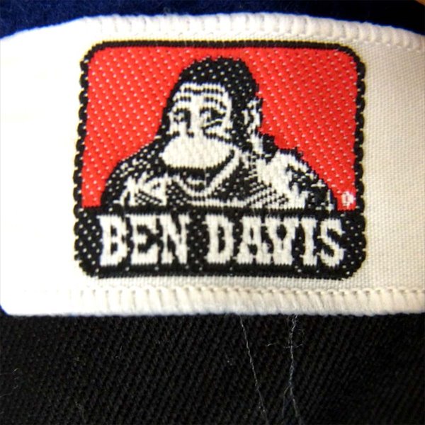 BEN DAVIS ベンデイビス G-4980028 ロゴ 刺繍 ジップアップ ウール メルトン ジャケット ブルー系 ブルー系 S【中古】