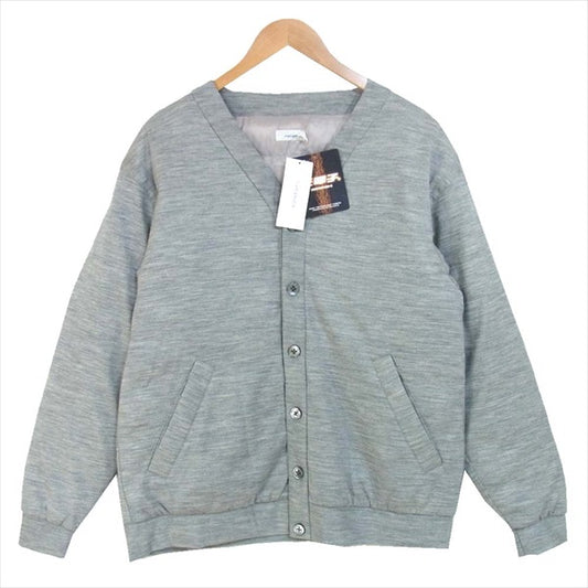 nanamica ナナミカ SUAF952 光電子 DOWN CARDIGAN ダウン カーデ カーディガン グレー系 S【新古品】【未使用】【中古】