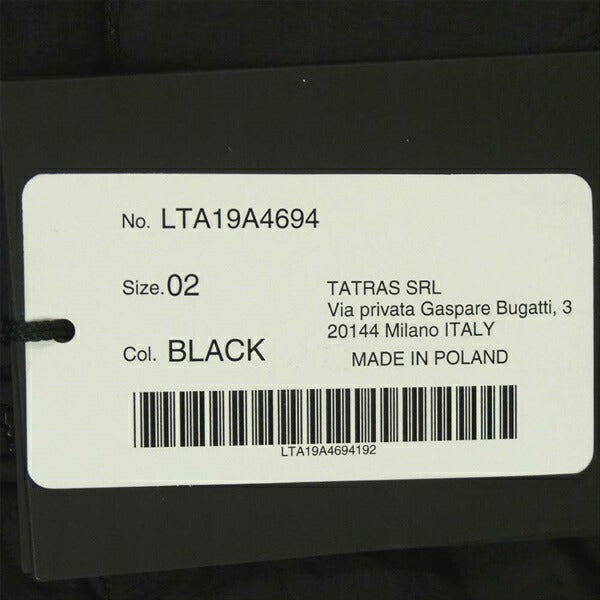 TATRAS タトラス 国内正規品 LTA19A4694 POLITEAMA ポリテアマ レディース ダウンジャケット ブラック系 02【新古品】【未使用】【中古】