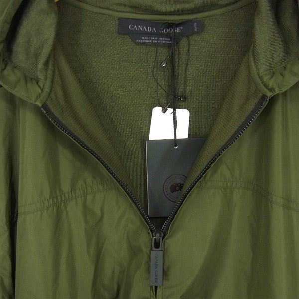 CANADA GOOSE カナダグース 未使用品 国内正規品 6968M 18SS Black Label WindBridge ブラックラベル ナイロン ニット パーカー  ジャケット カーキ(オリーブグリーン)系 XL【極上美品】【中古】
