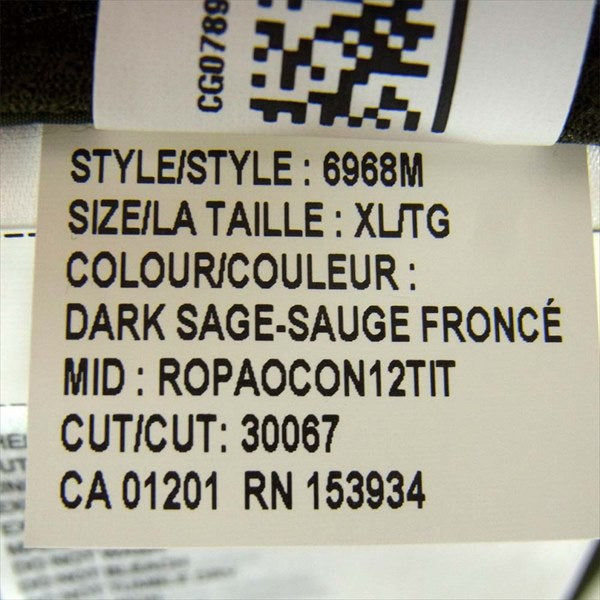 CANADA GOOSE カナダグース 未使用品 国内正規品 6968M 18SS Black Label WindBridge ブラックラベル ナイロン ニット パーカー  ジャケット カーキ(オリーブグリーン)系 XL【極上美品】【中古】