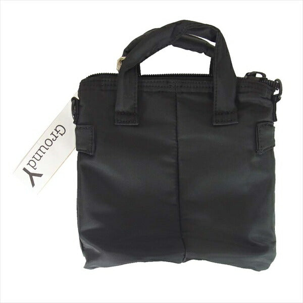 ヨウジヤマモト YOHJI YAMAMOTO グラウンドワイ Ground Y GA-108-955-3 Small Helmet Bag スモール ヘルメット ナイロン バッグ 黒系 【新古品】【未使用】【即決】 黒系【新古品】【未使用】【中古】