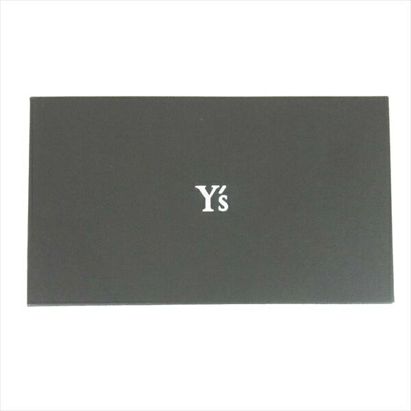 Y's ワイズ YN-A08-716-2 ステッチ ジップ ロング ウォレット 長財布 財布 ブラック系【新古品】【未使用】【中古】