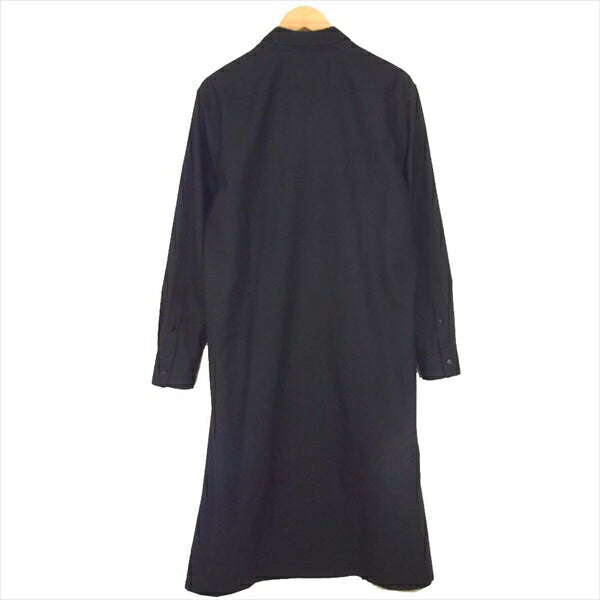 Yohji Yamamoto ヨウジヤマモト Ground Y GA-B06-100 T/W ギャバ バック ロング 長袖シャツ 黒系 3【新古品】【未使用】【中古】