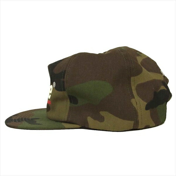 Supreme シュプリーム 20SS Underline 5-Panel Cap アンダーライン パネル カモ キャップ グリーン系 グリーン系【美品】【中古】