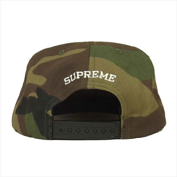Supreme シュプリーム 20SS Underline 5-Panel Cap アンダーライン パネル カモ キャップ グリーン系 グリーン系【美品】【中古】