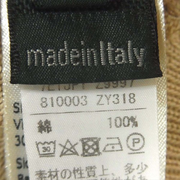 ZANONE ザノーネ Vネック コットン100% ニット ベージュ系 ベージュ系 48【中古】