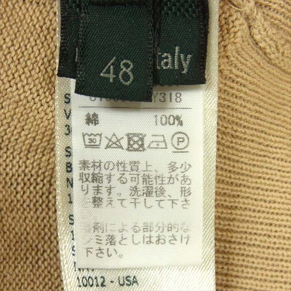 ZANONE ザノーネ Vネック コットン100% ニット ベージュ系 ベージュ系 48【中古】