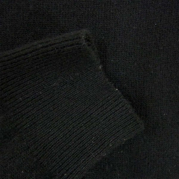 ザニエリ カシミヤ混 無地 シンプル イタリア製 ウール セーター ニット ブラック系 ブラック系 S【中古】