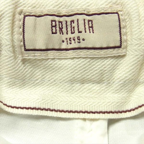 ブリリア1949 ABG 41559 120 リネン ドローコード イタリア製 コットンパンツ ホワイト系 32【中古】