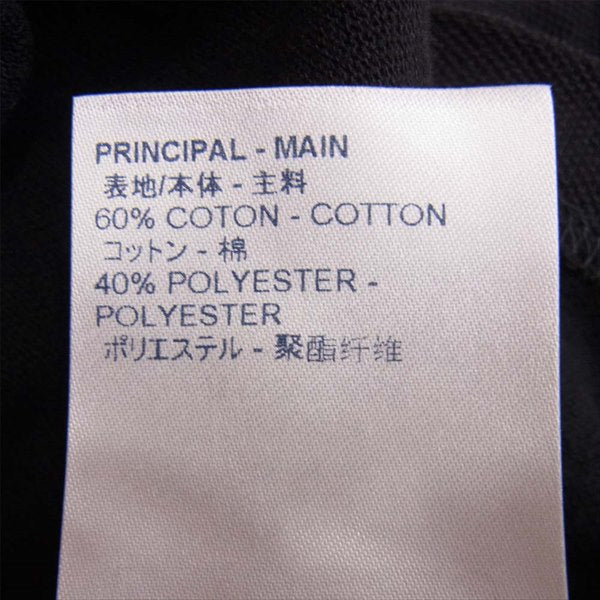 LOUIS VUITTON ルイ・ヴィトン 国内正規品 ヴァージルアブロー VIRGIL ABLOH 19SS LVレインボー ハーフ ジップ ポロシャツ 黒系 S【中古】
