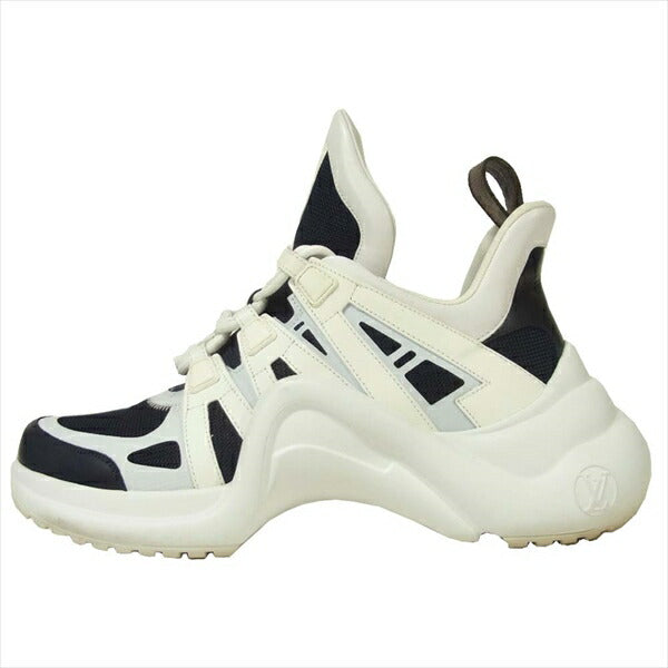 LOUIS VUITTON ルイ・ヴィトン 国内正規品 ヴァージルアブロー VIRGIL ABLOH LV アークライト ライン スニーカー ホワイト系 × ネイビー系 42【中古】