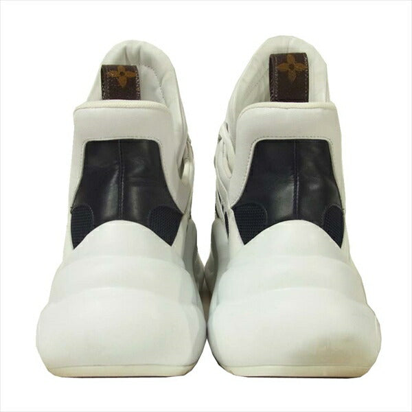 LOUIS VUITTON ルイ・ヴィトン 国内正規品 ヴァージルアブロー VIRGIL ABLOH LV アークライト ライン スニーカー ホワイト系 × ネイビー系 42【中古】
