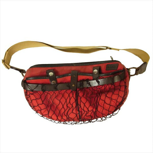 POKIT ポキット Poacher Bag S ポーチャー ショルダーバッグ レッド系【中古】
