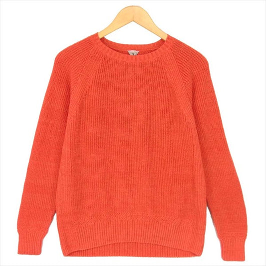 FilMelange フィルメランジェ PHILIPPE COTTON LINEN CREW NECK SWEATER セーター レディース ニット レッド系【中古】