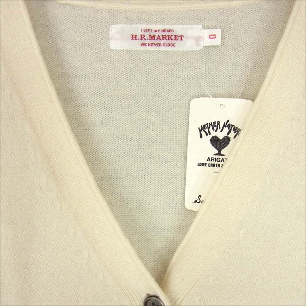 HOLLYWOOD RANCH MARKET ハリウッドランチマーケット Merino Cotton Angora Cardigan レディース カーディガン 白系 ONE【新古品】【未使用】【中古】
