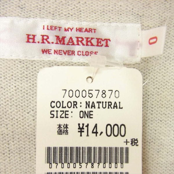 HOLLYWOOD RANCH MARKET ハリウッドランチマーケット Merino Cotton Angora Cardigan レディース カーディガン 白系 ONE【新古品】【未使用】【中古】