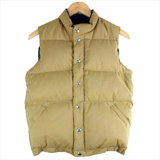 Crescent Down Works クレセントダウンワークス Seattle Vest TAN シアトル ダウン ベスト ジレ ライトブラウン系 S【極上美品】【中古】