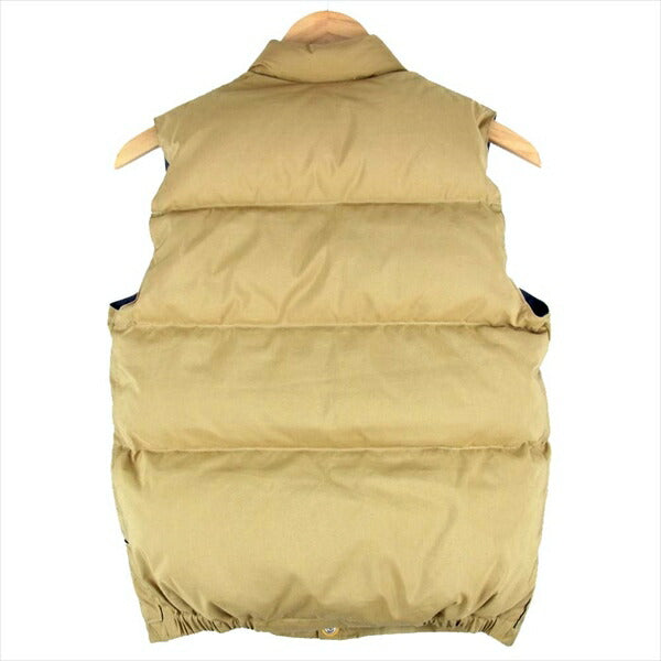 Crescent Down Works クレセントダウンワークス Seattle Vest TAN シアトル ダウン ベスト ジレ ライトブラウン系 S【極上美品】【中古】