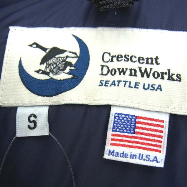 Crescent Down Works クレセントダウンワークス Seattle Vest TAN シアトル ダウン ベスト ジレ ライトブラウン系 S【極上美品】【中古】