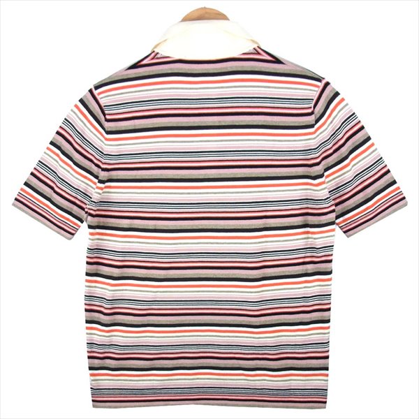 CRUCIANI クルチアーニ ボーダー 半袖 コットン ニットポロ ニット