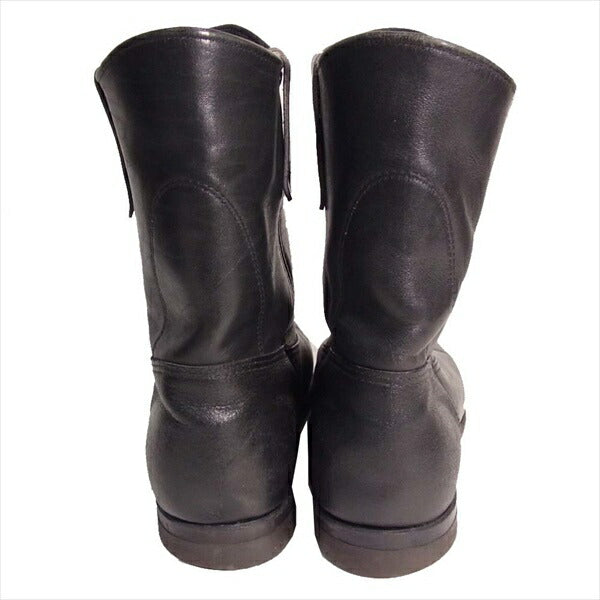 RED WING レッドウィング プリント 羽タグ レザー ペコス ブーツ 黒系 黒系 表記サイズ無し、【中古】