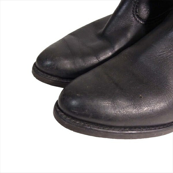 RED WING レッドウィング プリント 羽タグ レザー ペコス ブーツ 黒系 黒系 表記サイズ無し、【中古】