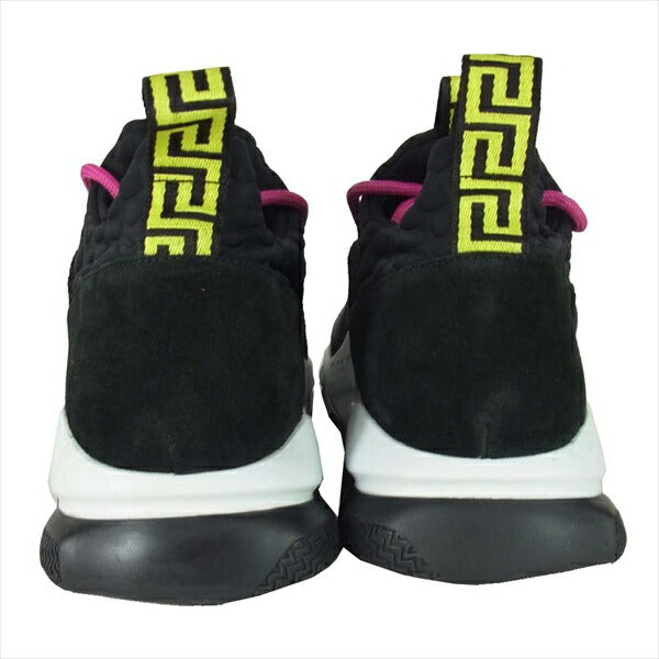 VERSACE ヴェルサーチ CHAIN REACTION チェーン リアクション スニーカー ブラック系 41【極上美品】【中古】
