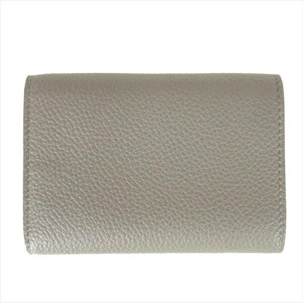 SAINT LAURENT サンローラン 459784B680N1202 タイニー コンパクト レザー ウォレット 財布 グレー系【新古品】【未使用】【中古】