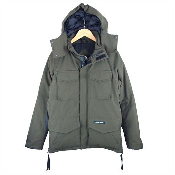 CANADA GOOSE カナダグース 国内正規品 4078JM KAMLOOPS カムループス ダウン ジャケット ダウン ジャケット カーキ(オリーブグリーン)系 S【中古】