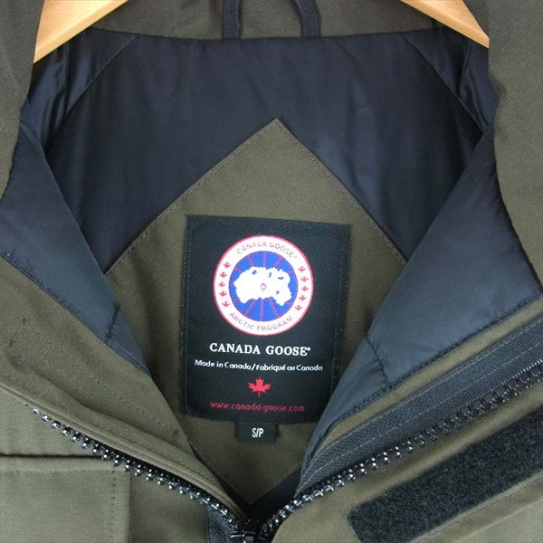 CANADA GOOSE カナダグース 国内正規品 4078JM KAMLOOPS カムループス ダウン ジャケット ダウン ジャケット カーキ(オリーブグリーン)系 S【中古】