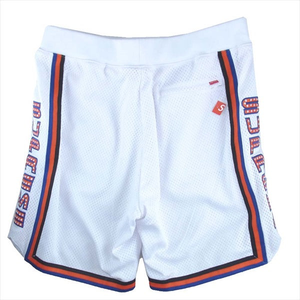 Supreme シュプリーム 19ss Rhinestone Basketball Short ラインストーン バスケットボール ショーツ ショート パンツ ホワイト系 ホワイト系 M【極上美品】【中古】