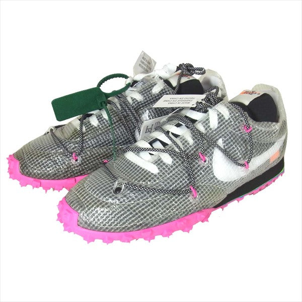 NIKE ナイキ OFF-WHITE オフホワイト W WAFFLE RACER CD8180-001 ワッフル レーサー 黒系 27.5cm【新古品】【未使用】【中古】