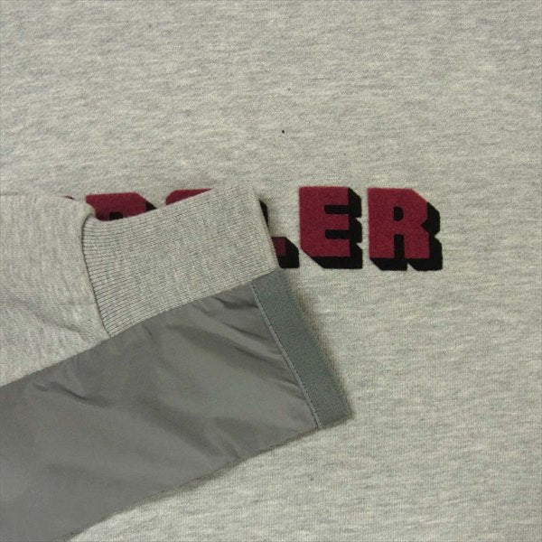 MONCLER モンクレール MAGLIA GIROCOLLO ロゴ クルーネック トレーナー スウェット グレー系 M【新古品】【未使用】【中古】