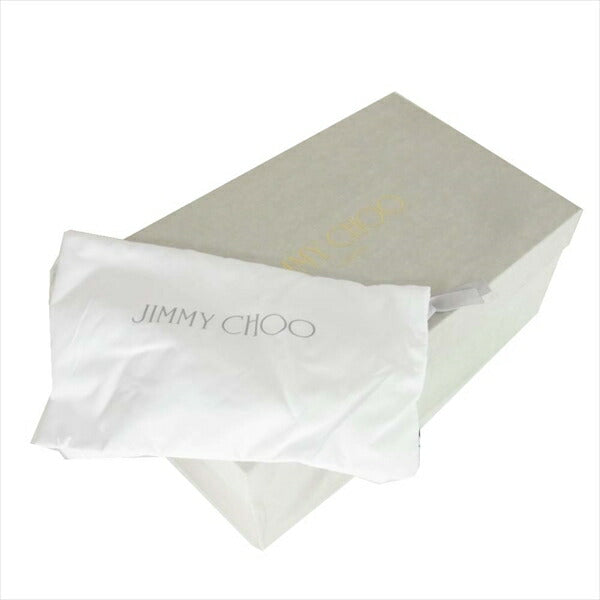 JIMMY CHOO ジミーチュウ J00009547840 JOHN グリッター スリッポン シューズ グレー系 40【新古品】【未使用】【中古】