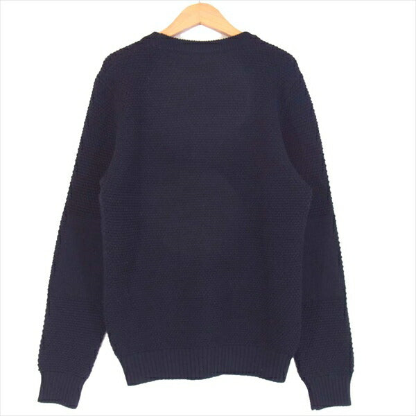 ジーアールピー メンズ イタリア製 spotknit クルー ネック ニット ネイビー系 3【中古】