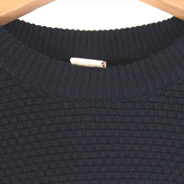 ジーアールピー メンズ イタリア製 spotknit クルー ネック ニット ネイビー系 3【中古】