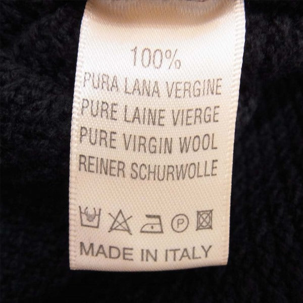 ジーアールピー メンズ イタリア製 spotknit クルー ネック ニット ネイビー系 3【中古】