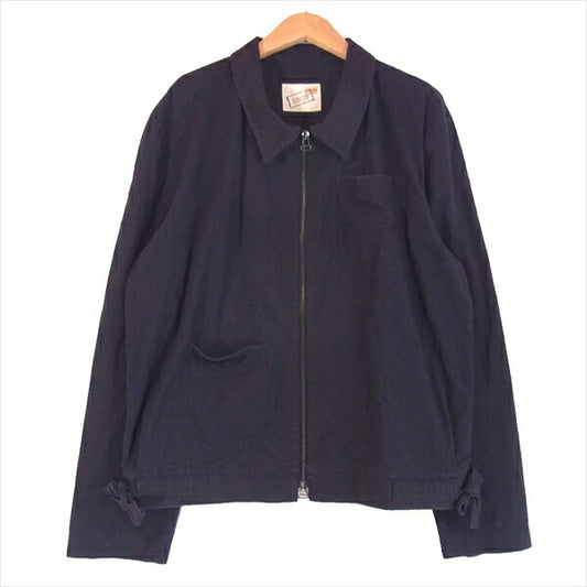FRANK LEDER フランクリーダー BRUSHED COTTON BOMBER JACKET 0217005 コットン ボンバー ジャケット ネイビー系 M【中古】