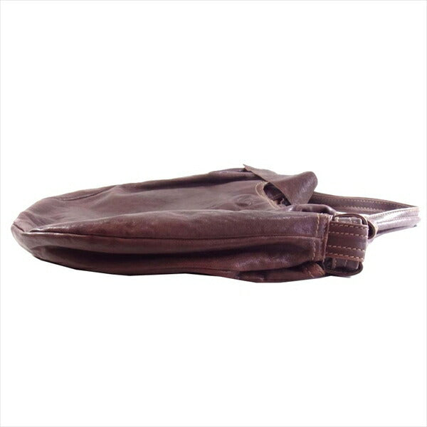 genten ゲンテン オールレザー本革 レディース トートバッグ ハンドバッグ ブラウン系  ブラウン系【中古】