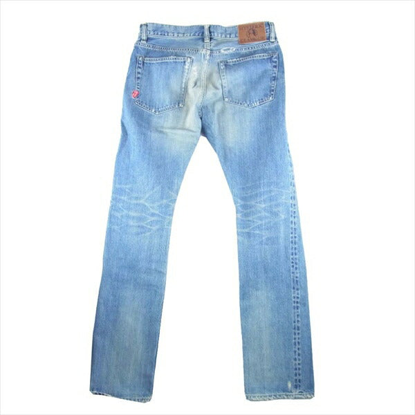 HYSTERIC GLAMOUR ヒステリックグラマー × ROLLING STONES ローリング ストーンズ 0241AP14 30TH ANNIVERSARY スタッズデニム パンツ インディゴブルー系 W31【中古】