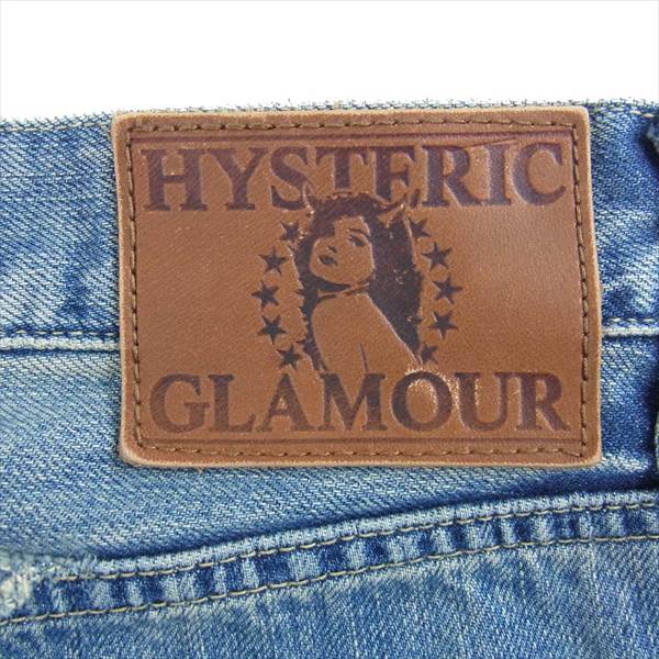 HYSTERIC GLAMOUR ヒステリックグラマー × ROLLING STONES ローリング ストーンズ 0241AP14 30TH ANNIVERSARY スタッズデニム パンツ インディゴブルー系 W31【中古】