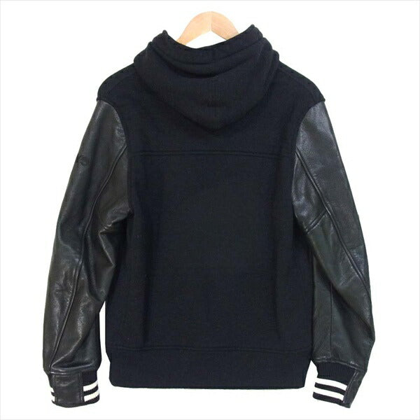JUNYA WATANABE COMME des GARCONS MAN ジュンヤワタナベコムデギャルソンマン WH-T906 袖 レザー フード スタジャン 黒系 M【中古】