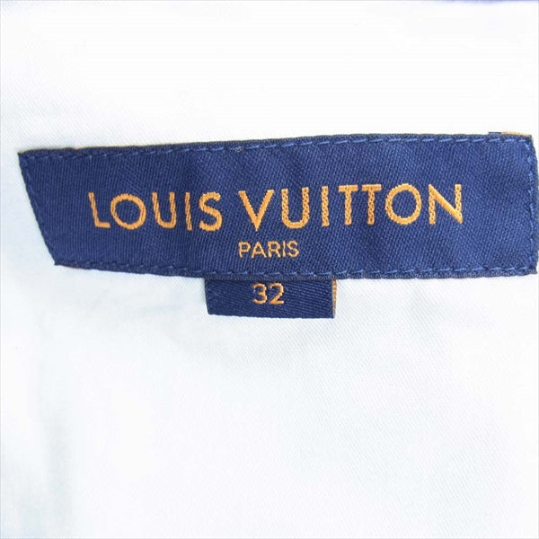 LOUIS VUITTON ルイ・ヴィトン 国内正規品 HJD15WVFV 20AW ヴァージルアブロー LVリーフ レギュラー デニム パンツ インディゴブルー系 32【美品】【中古】