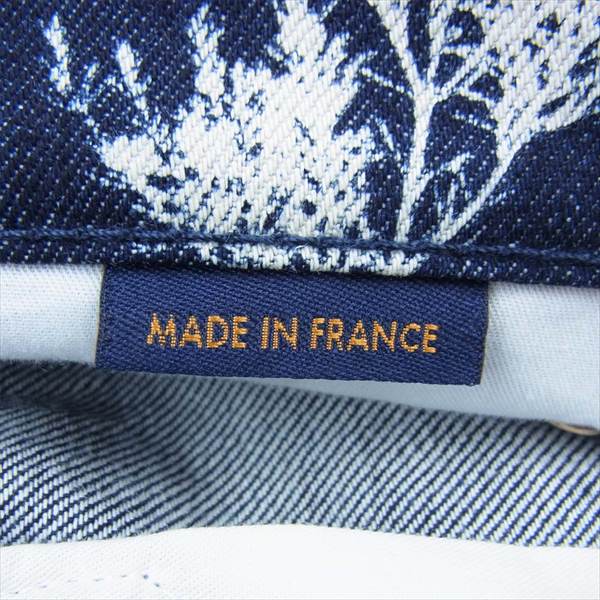 LOUIS VUITTON ルイ・ヴィトン 国内正規品 HJD15WVFV 20AW ヴァージルアブロー LVリーフ レギュラー デニム パンツ インディゴブルー系 32【美品】【中古】